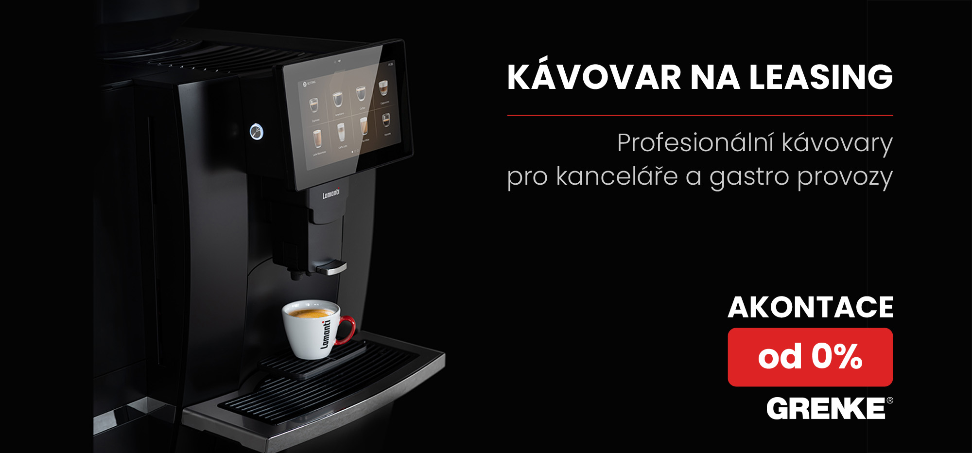 Kávovar na leasing